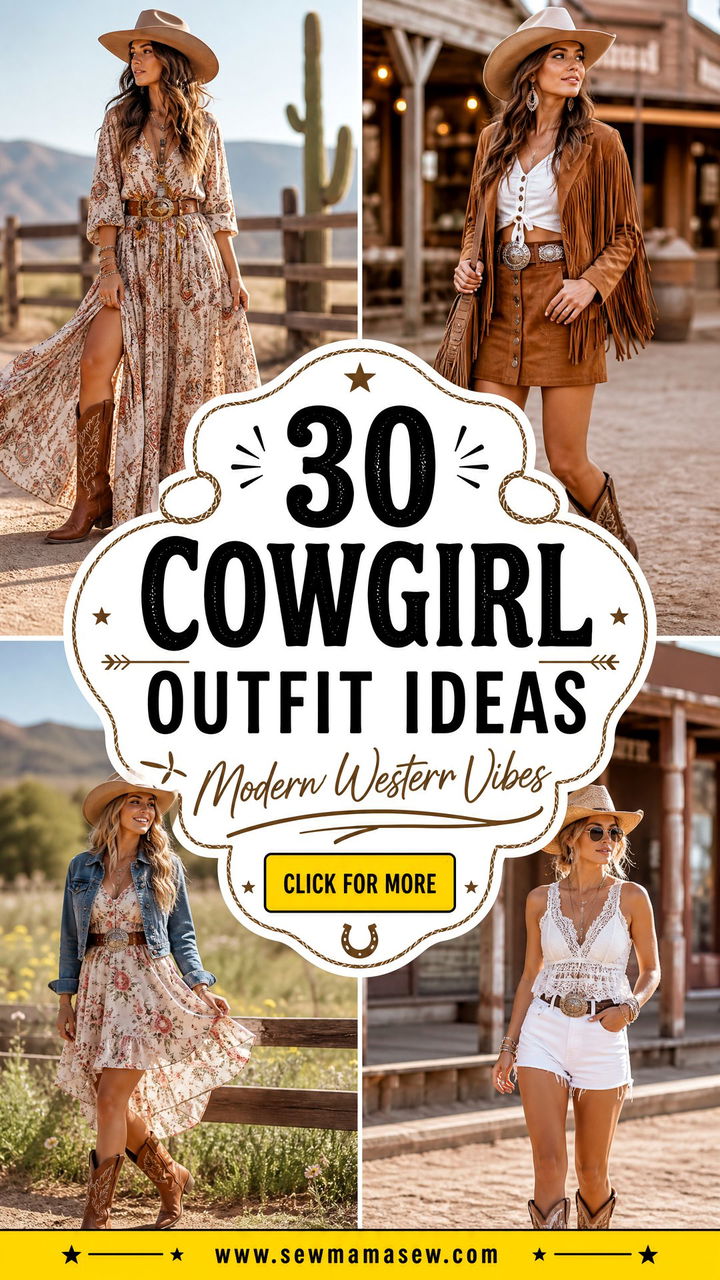 30 Cowgirl Outfit Ideas for Women With Modern Western Vibes - 30 Cowgirl Outfit Ideas for Women With Modern Western Vibes