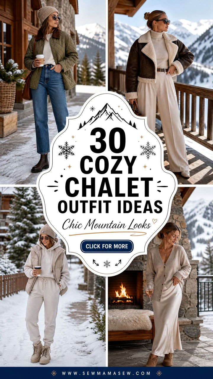 30 Cozy Chalet Outfit Ideas for Chic Mountain Getaways - 30 Cozy Chalet Outfit Ideas for Chic Mountain Getaways