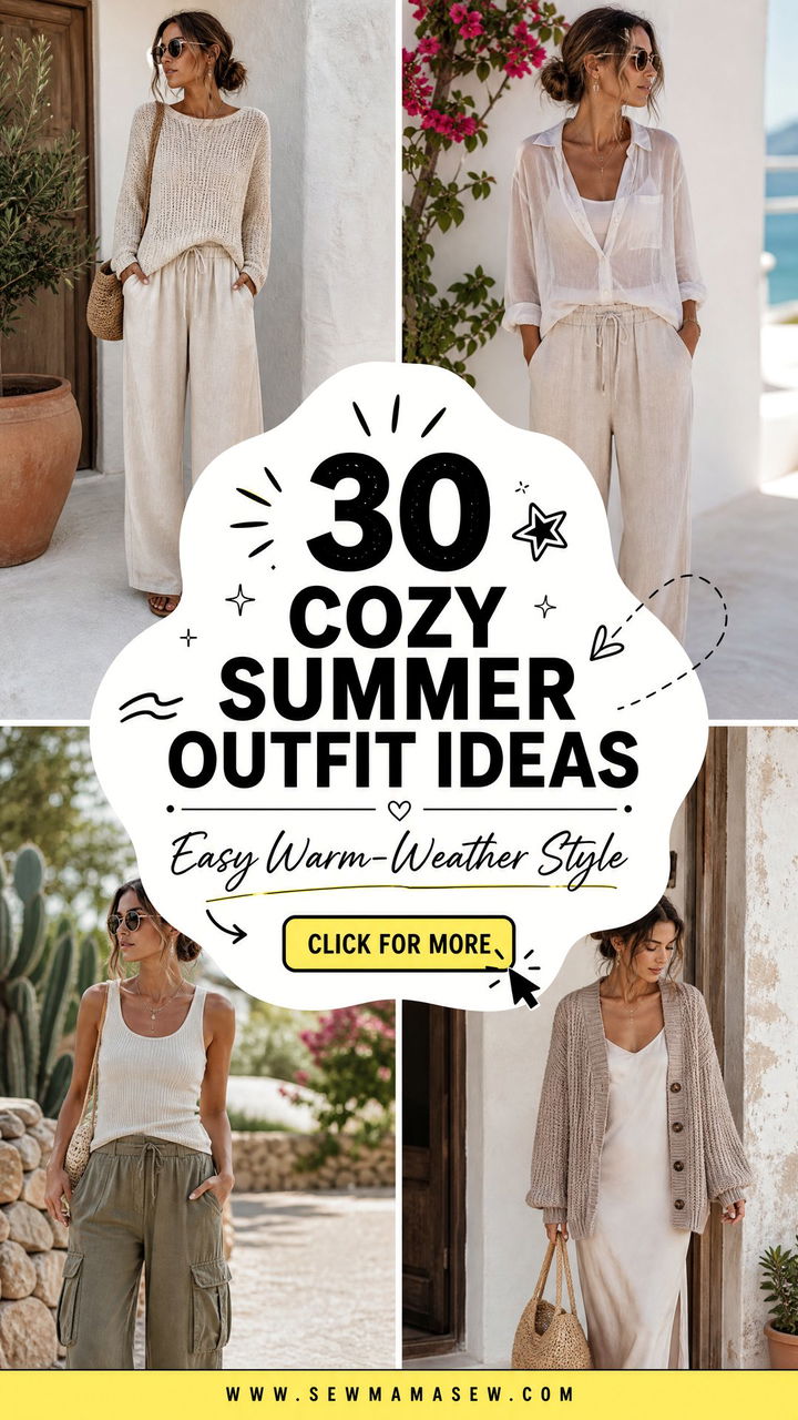 30 Cozy Summer Outfit Ideas 2026 for Effortless Style - 30 Cozy Summer Outfit Ideas 2026 for Effortless Style
