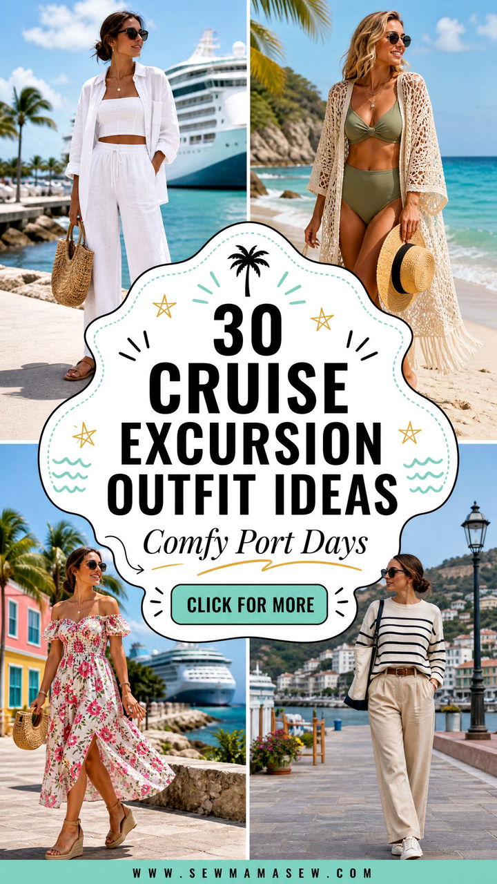 30 Cruise Excursion Outfit Ideas for Comfy Port Days Ahead - 30 Cruise Excursion Outfit Ideas for Comfy Port Days Ahead