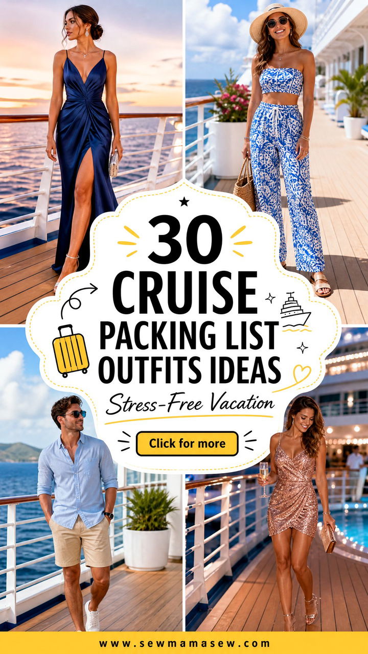 30 Cruise Packing List Outfits for a Stress-Free Vacation - 30 Cruise Packing List Outfits for a Stress-Free Vacation