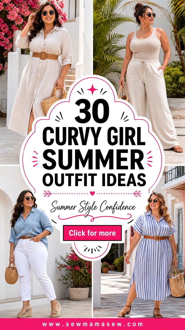 30 Curvy Girl Summer Outfit Ideas for Confident Style - 30 Curvy Girl Summer Outfit Ideas for Confident Style