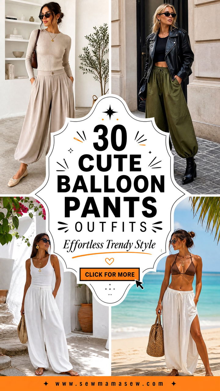 30 Cute Balloon Pants Outfits for Effortless Style - 30 Cute Balloon Pants Outfits for Effortless Style