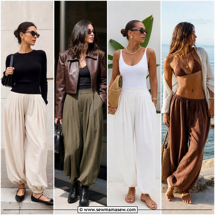 30 Cute Balloon Pants Outfits for Effortless Style