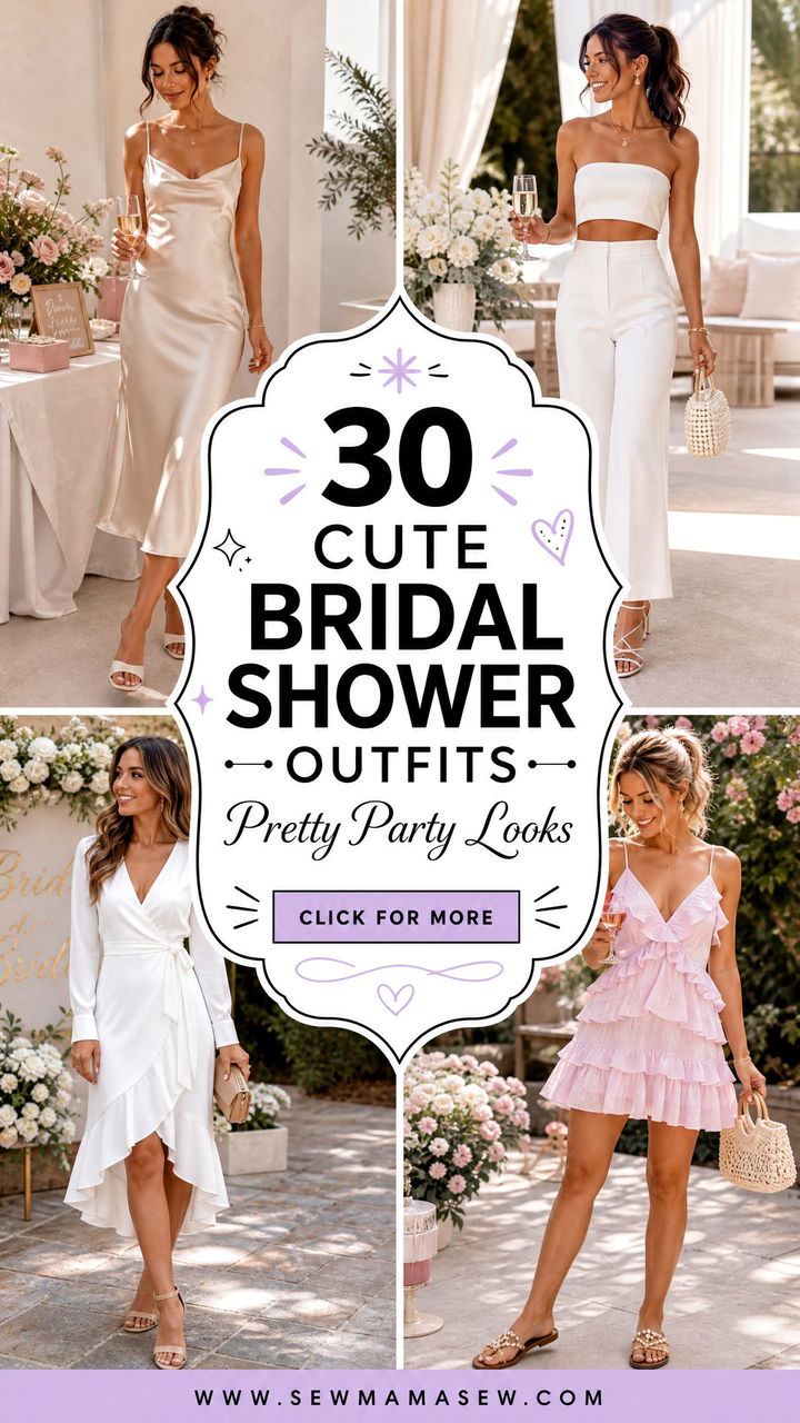 30 Cute Bridal Shower Outfits for Guests and Brides - 30 Cute Bridal Shower Outfits for Guests and Brides