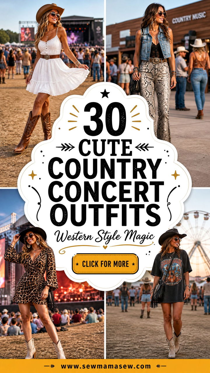 30 Cute Country Concert Outfits for Effortless Western Style - 30 Cute Country Concert Outfits for Effortless Western Style