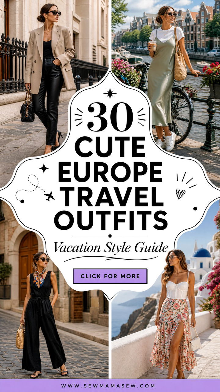 30 Cute Europe Travel Outfits for Easy Vacation Style - 30 Cute Europe Travel Outfits for Easy Vacation Style