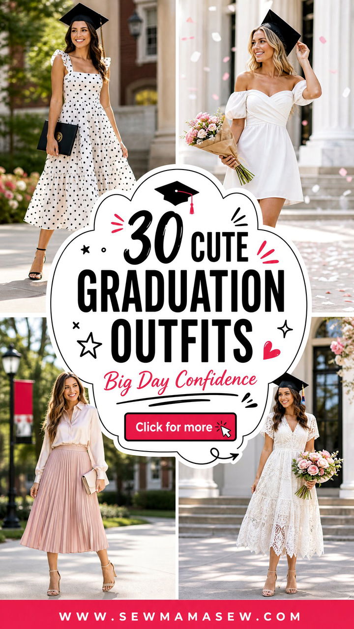 30 Cute Graduation Outfits for a Confident Big Day Look - 30 Cute Graduation Outfits for a Confident Big Day Look