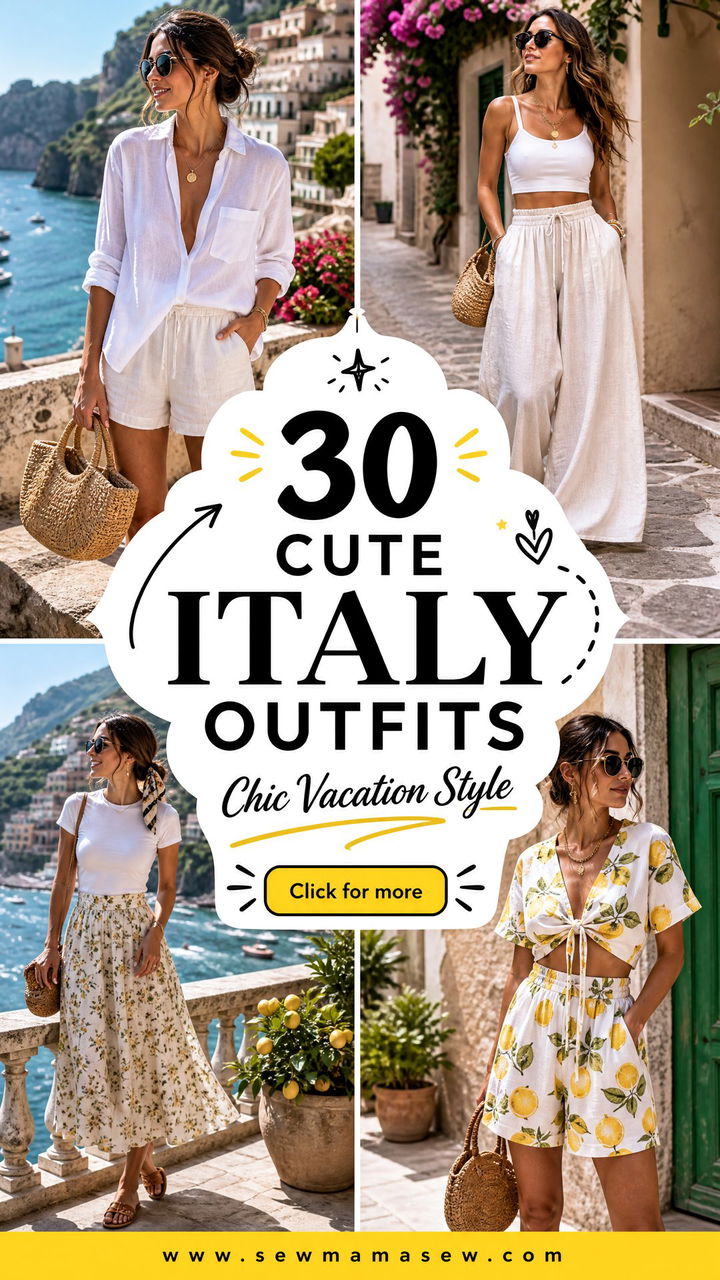30 Cute Italy Outfits for Chic Vacation Style This Season - 30 Cute Italy Outfits for Chic Vacation Style This Season
