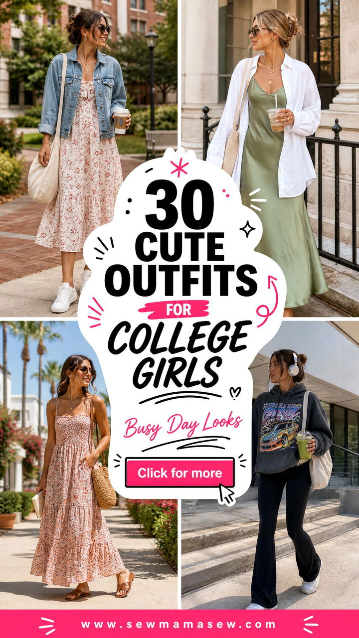 30 Cute Outfits For College Girls To Wear On Busy Days - 30 Cute Outfits For College Girls To Wear On Busy Days