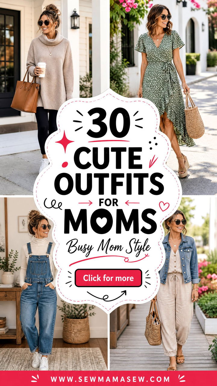 30 Cute Outfits for Moms Easy Looks for Busy Days - 30 Cute Outfits for Moms: Easy Looks for Busy Days