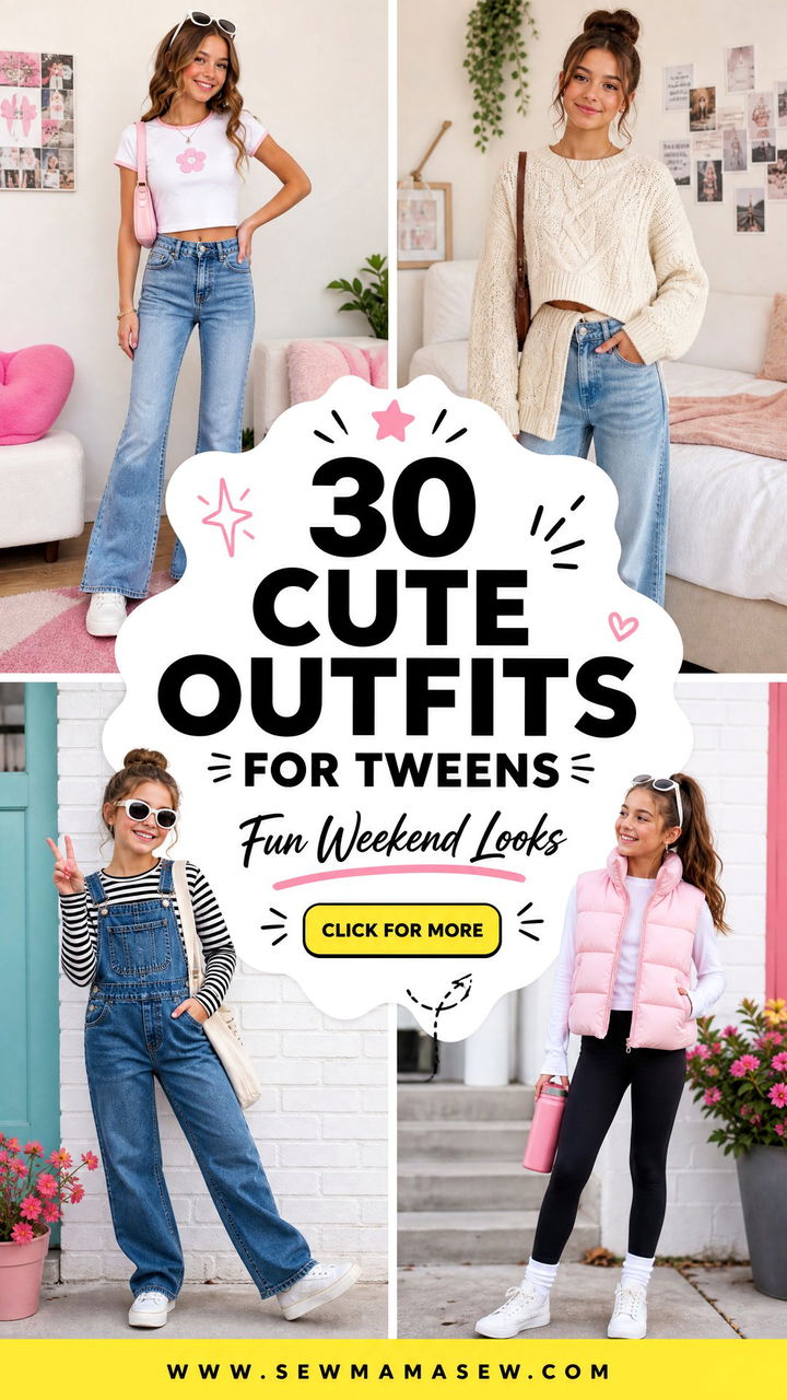 30 Cute Outfits for Tweens Fun School and Weekend Looks - 30 Cute Outfits for Tweens: Fun School & Weekend Looks