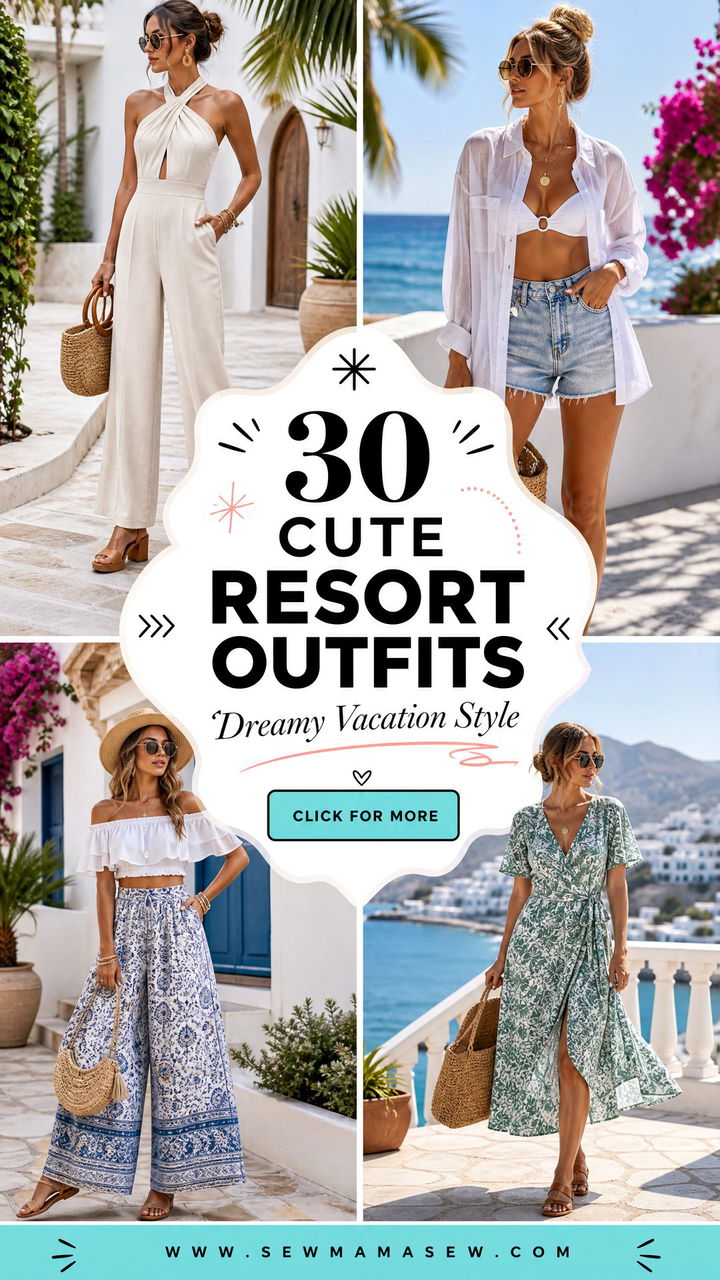 30 Cute Resort Outfits for Dreamy Vacation Style This Year - 30 Cute Resort Outfits for Dreamy Vacation Style This Year