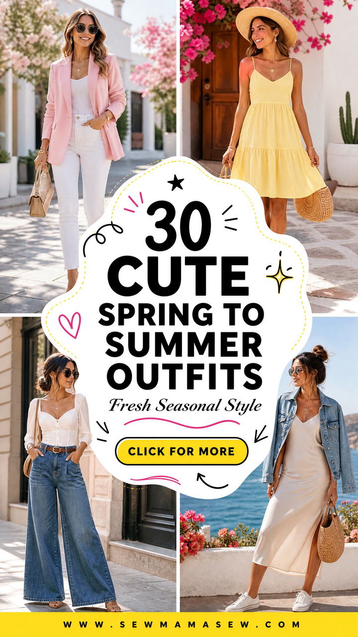 30 Cute Spring to Summer Outfits for Effortless Style This Season - 30 Cute Spring to Summer Outfits for Effortless Style This Season