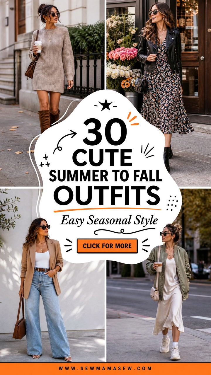 30 Cute Summer to Fall Outfits for Easy Seasonal Style Now - 30 Cute Summer to Fall Outfits for Easy Seasonal Style Now