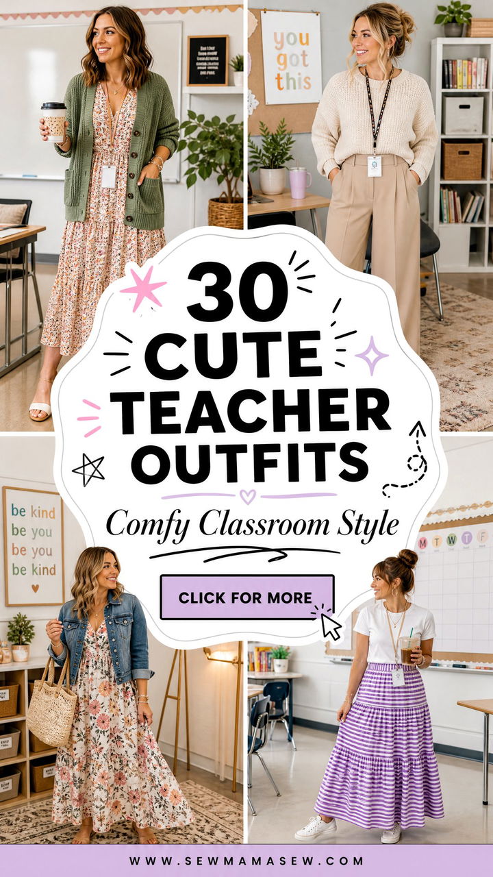 30 Cute Teacher Outfits for Comfy Classroom Style All Year - 30 Cute Teacher Outfits for Comfy Classroom Style All Year
