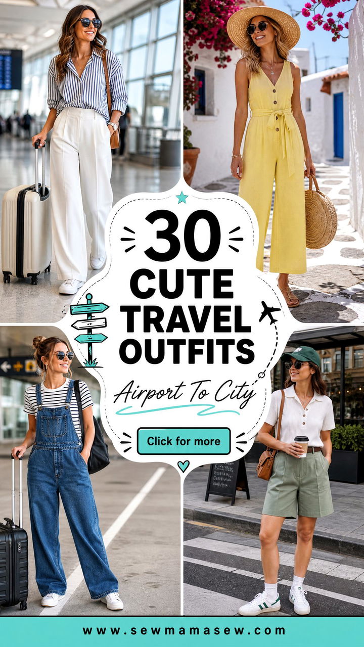 30 Cute Travel Outfits For Effortless Airport-To-City Style - 30 Cute Travel Outfits For Effortless Airport-To-City Style