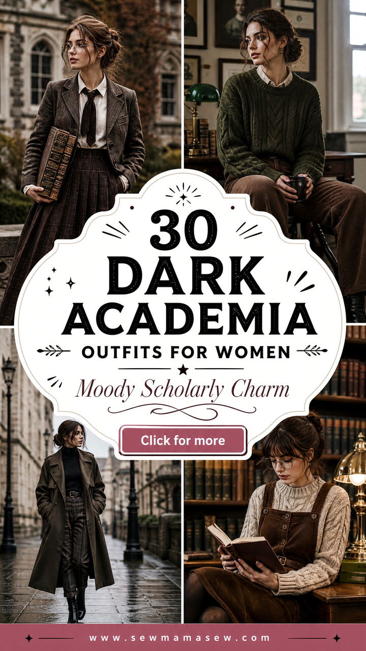 30 Dark Academia Outfits For Women With Moody Charm This Season - 30 Dark Academia Outfits For Women With Moody Charm This Season