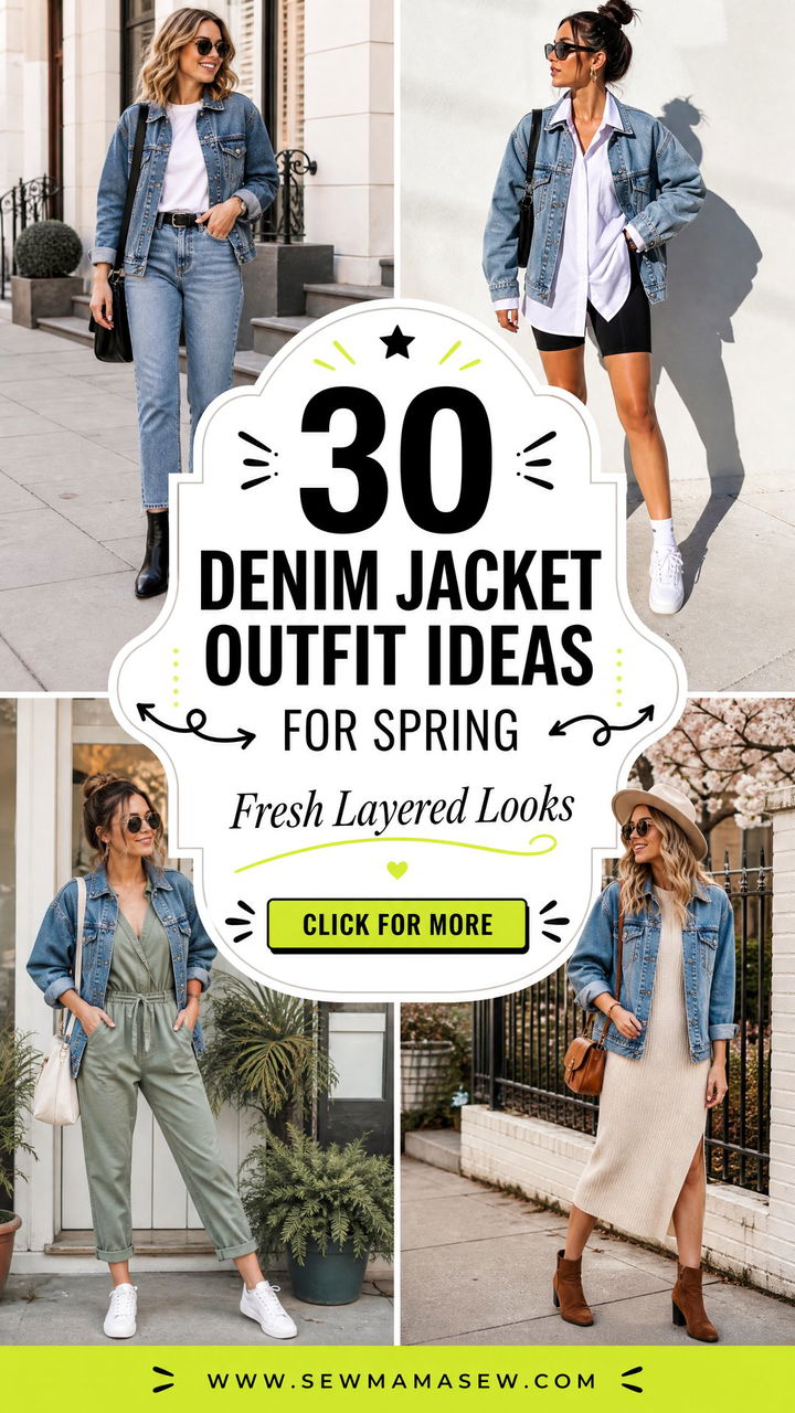 30 Denim Jacket Outfit Ideas for Spring Fresh Layered Looks - 30 Denim Jacket Outfit Ideas for Spring: Fresh Layered Looks