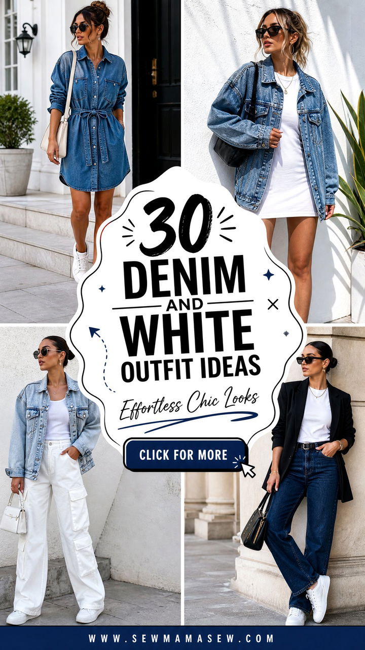 30 Denim and White Outfit Ideas Effortless Chic Looks Now - 30 Denim and White Outfit Ideas: Effortless Chic Looks Now