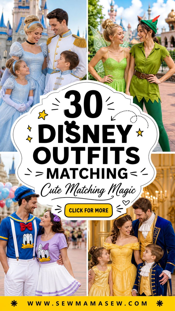30 Disney Outfits Matching Cute Ideas For Couples And Families - 30 Disney Outfits Matching: Cute Ideas For Couples And Families