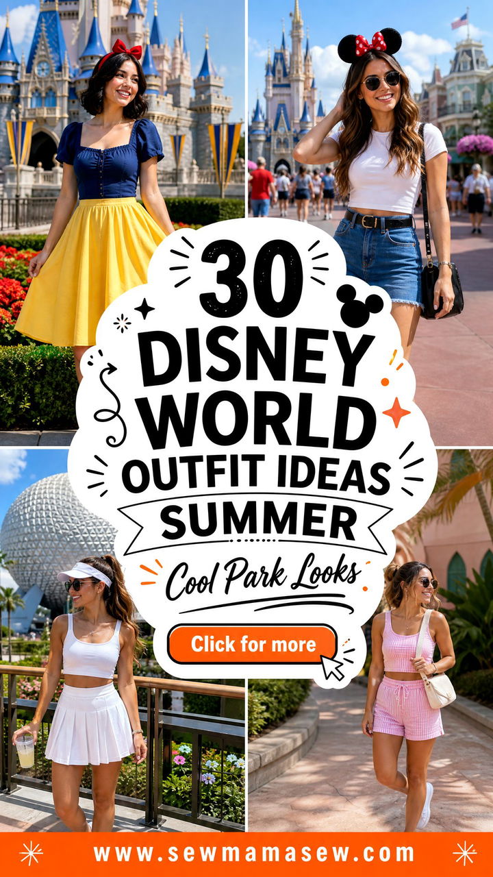 30 Disney World Outfit Ideas Summer Cool Park Looks - 30 Disney World Outfit Ideas Summer: Cool Park Looks