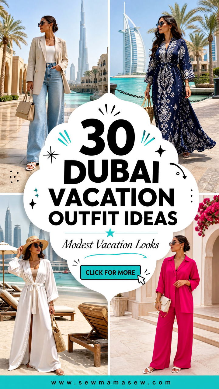 30 Dubai Vacation Outfit Ideas Modest Travelers Need Now - 30 Dubai Vacation Outfit Ideas Modest Travelers Need Now