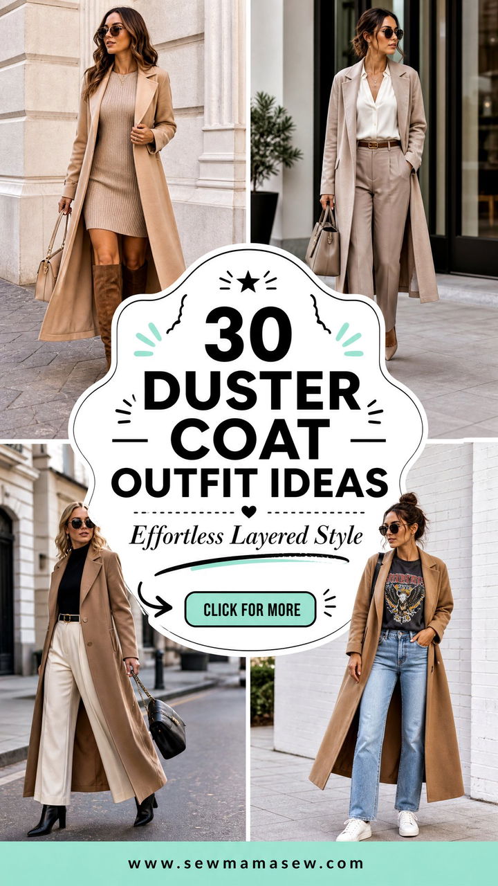 30 Duster Coat Outfit Ideas for Effortless Layered Style - 30 Duster Coat Outfit Ideas for Effortless Layered Style