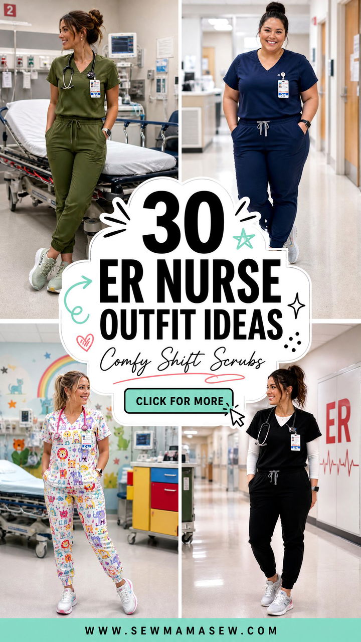 30 ER Nurse Outfit Ideas Comfy Scrubs for Long Shifts - 30 ER Nurse Outfit Ideas: Comfy Scrubs for Long Shifts