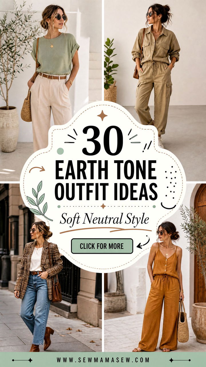 30 Earth Tone Outfit Ideas for Calm Chic Everyday Style - 30 Earth Tone Outfit Ideas for Calm, Chic Everyday Style