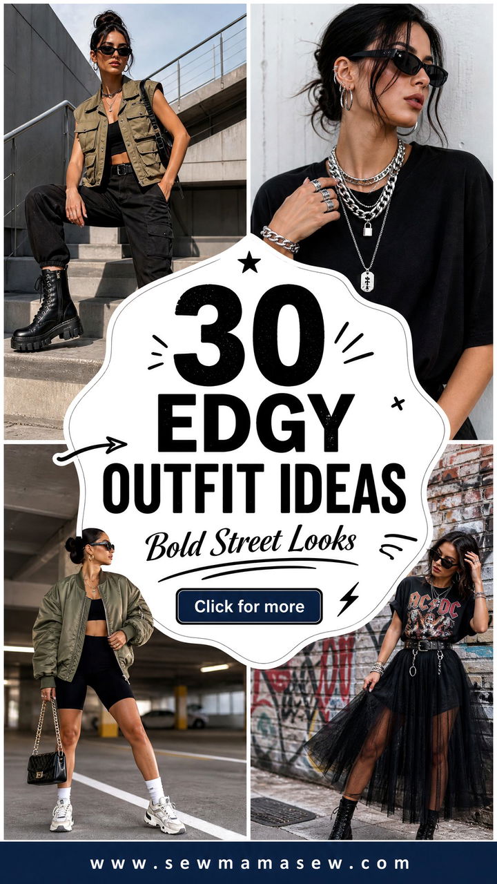 30 Edgy Outfit Ideas for Women to Refresh Your Style - 30 Edgy Outfit Ideas for Women to Refresh Your Style