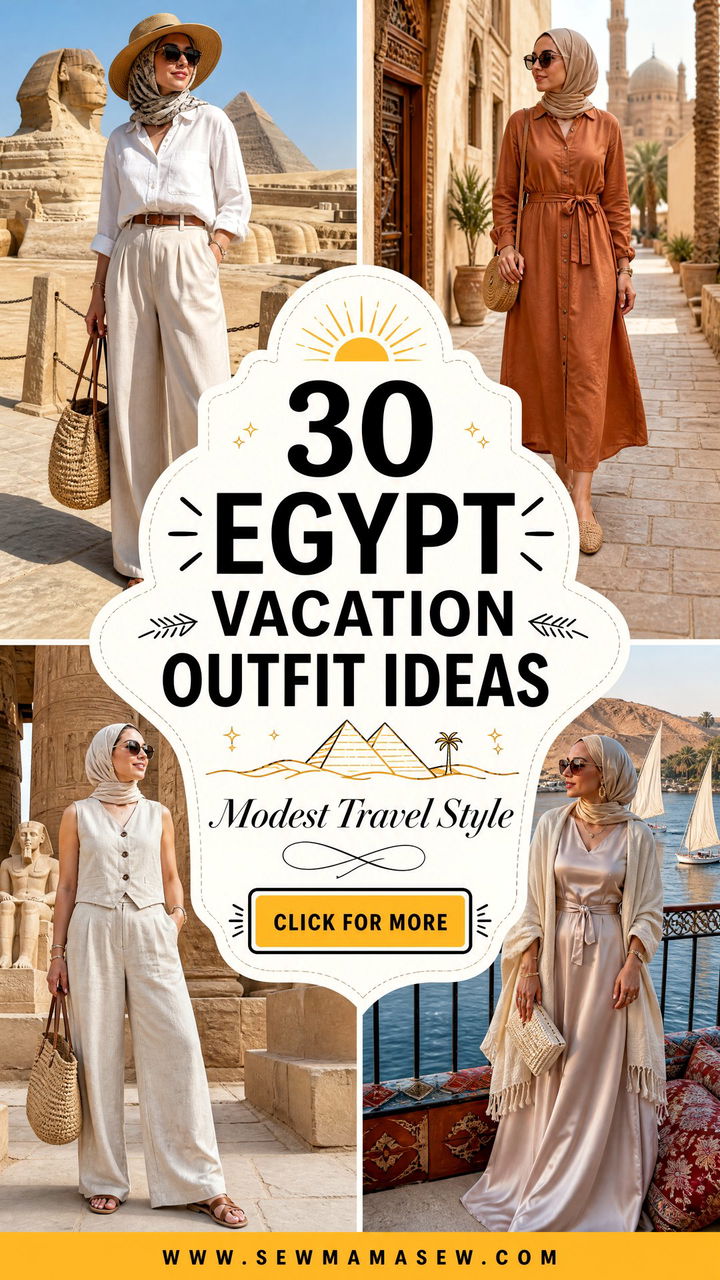 30 Egypt Vacation Outfit Ideas Modest for Stylish Travel - 30 Egypt Vacation Outfit Ideas Modest for Stylish Travel