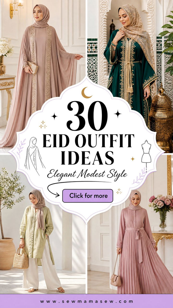 30 Eid Outfit Ideas for Hijabis With Elegant Modest Style - 30 Eid Outfit Ideas for Hijabis With Elegant Modest Style