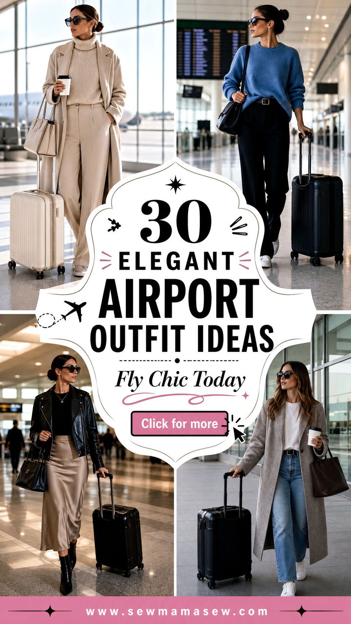 30 Elegant Airport Outfit Ideas for Chic Stress-Free Travel - 30 Elegant Airport Outfit Ideas for Chic Stress-Free Travel