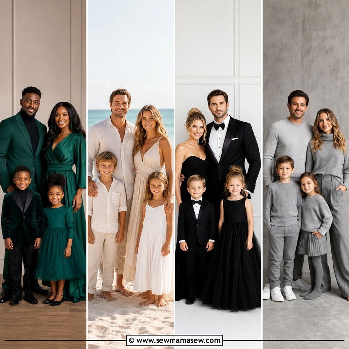 30 Elegant Family Photo Outfit Ideas for Timeless Portraits