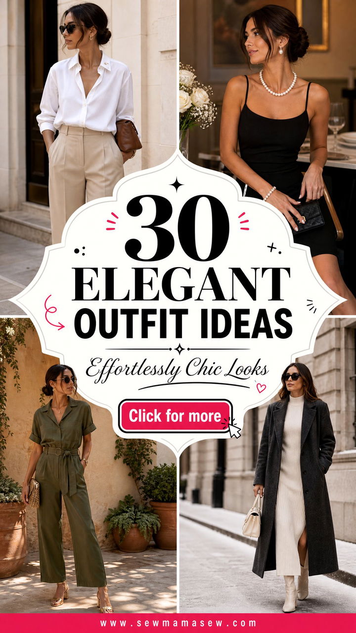 30 Elegant Outfit Ideas for Women to Look Effortlessly Chic - 30 Elegant Outfit Ideas for Women to Look Effortlessly Chic