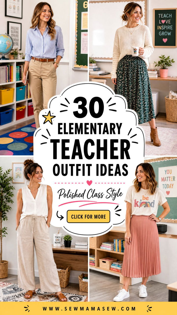 30 Elementary Teacher Outfit Ideas for Polished Class Style - 30 Elementary Teacher Outfit Ideas for Polished Class Style