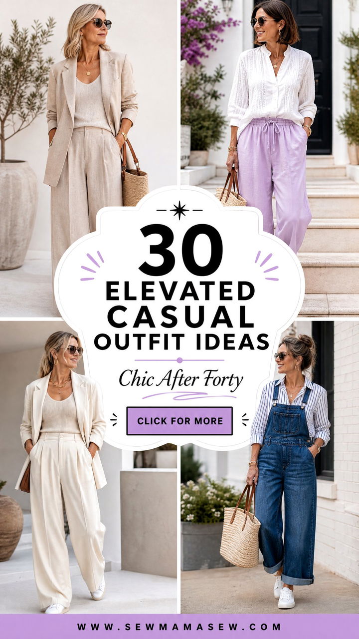 30 Elevated Casual Outfit Ideas For Women Over 40 To Look Chic - 30 Elevated Casual Outfit Ideas For Women Over 40 To Look Chic