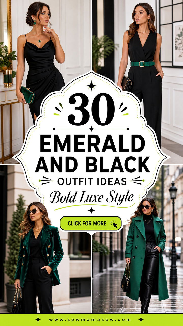 30 Emerald And Black Outfit Ideas For Bold Elegant Style - 30 Emerald And Black Outfit Ideas For Bold Elegant Style