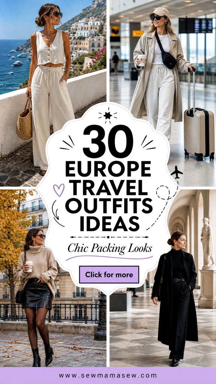30 Europe Travel Outfits Ideas Chic Packing Looks for Women - 30 Europe Travel Outfits Ideas: Chic Packing Looks for Women