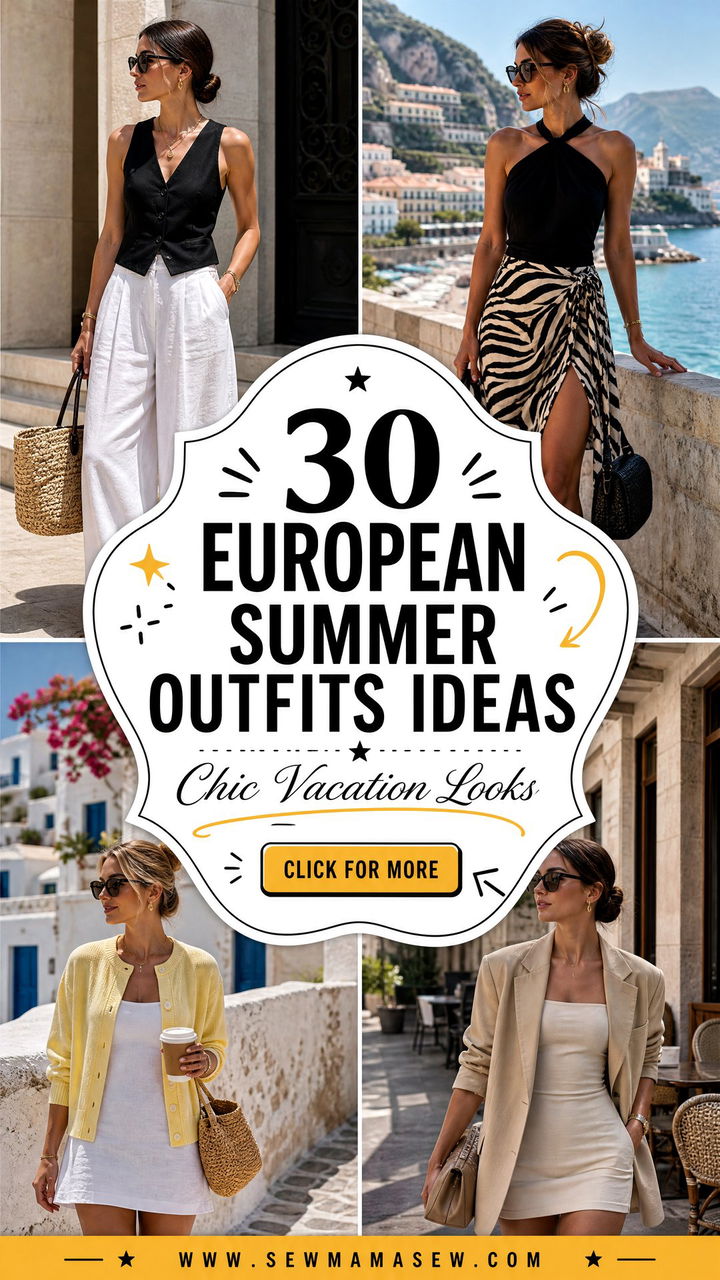30 European Summer Outfits Ideas Chic Vacation Looks - 30 European Summer Outfits Ideas: Chic Vacation Looks