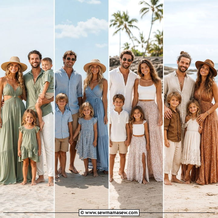 30 Family Beach Photo Outfit Ideas for Sunny Shoots Youll Love