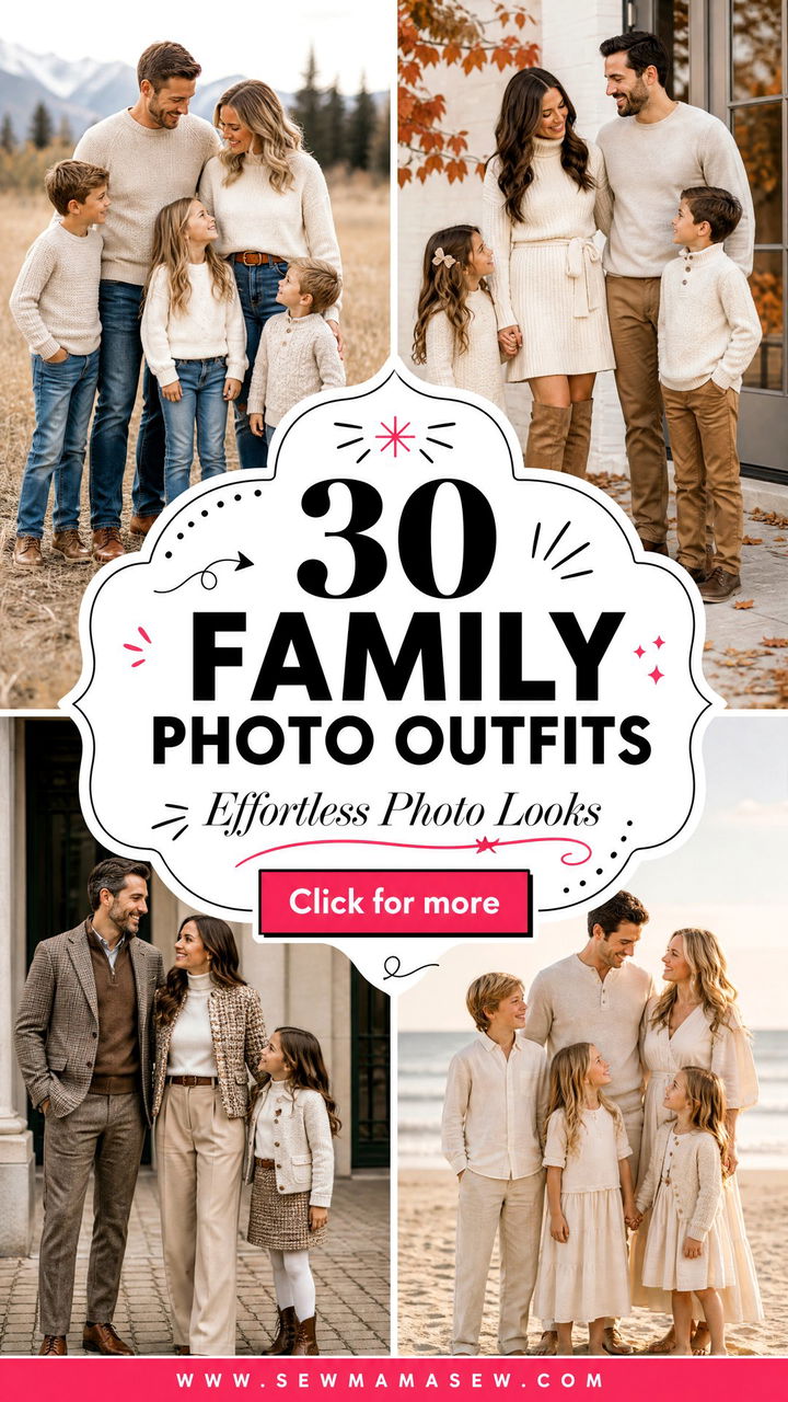 30 Family Photo Outfits for Women That Feel Effortless - 30 Family Photo Outfits for Women That Feel Effortless