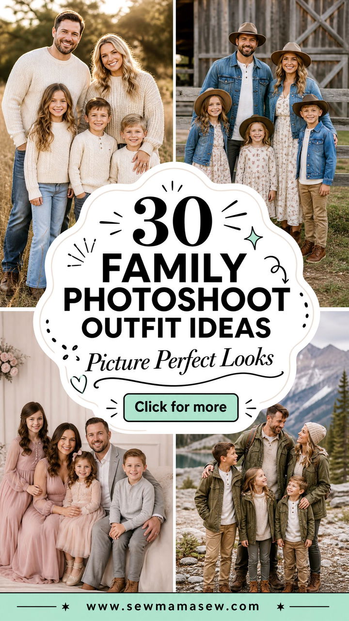 30 Family Photoshoot Outfit Ideas for Picture-Perfect Looks - 30 Family Photoshoot Outfit Ideas for Picture-Perfect Looks