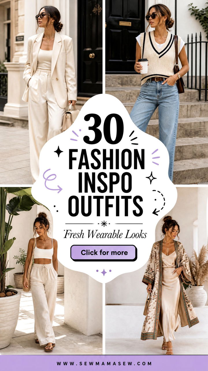 30 Fashion Inspo Outfits for Fresh Wearable Looks Now - 30 Fashion Inspo Outfits for Fresh, Wearable Looks Now