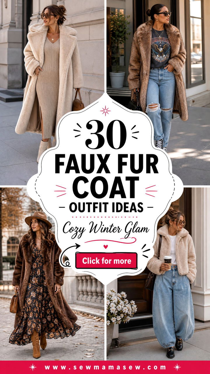30 Faux Fur Coat Outfit Ideas for Cozy Winter Glam Looks - 30 Faux Fur Coat Outfit Ideas for Cozy Winter Glam Looks