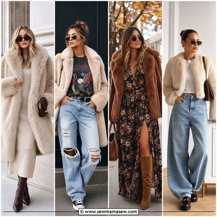 30 Faux Fur Coat Outfit Ideas for Cozy Winter Glam Looks