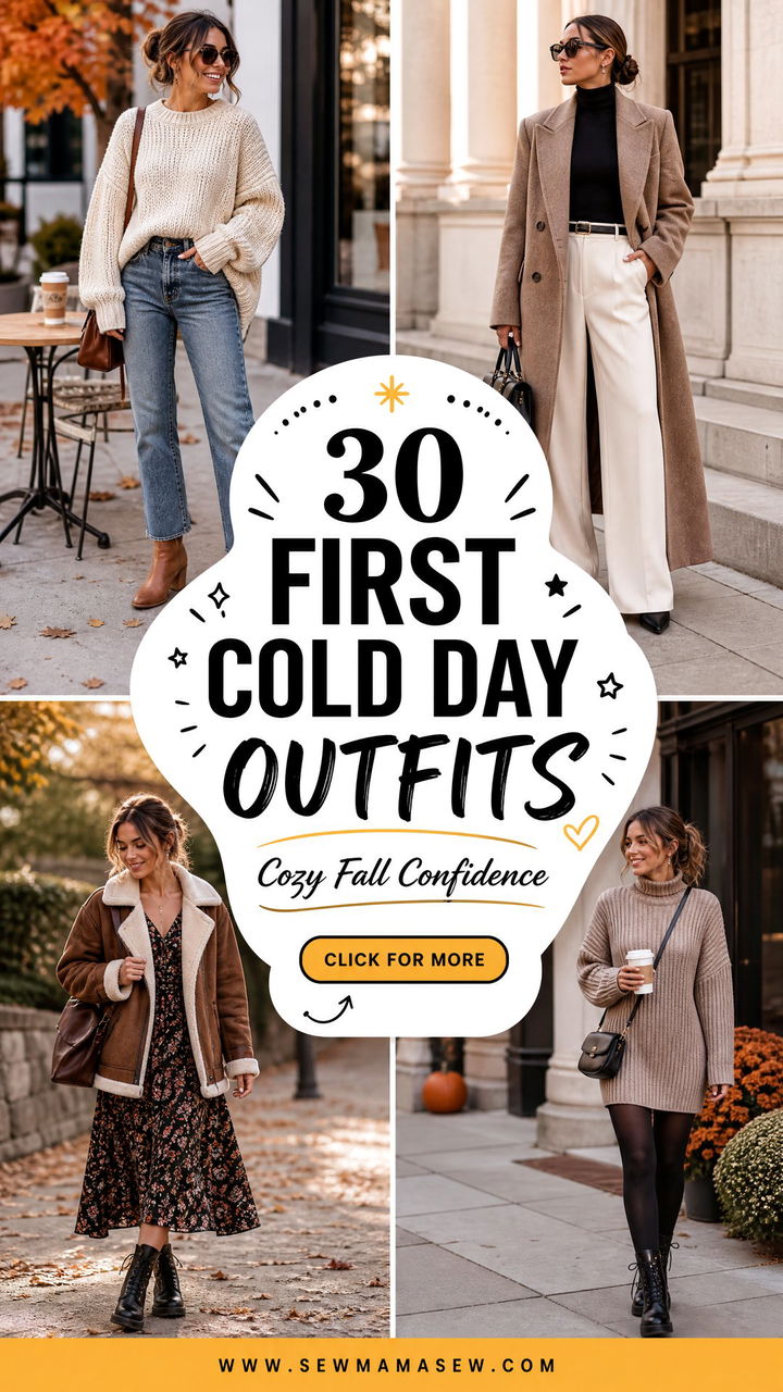 30 First Cold Day Outfits for Cozy Fall Confidence Style - 30 First Cold Day Outfits for Cozy Fall Confidence Style