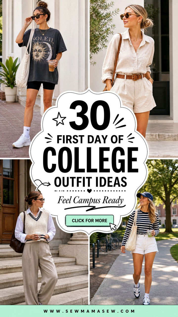 30 First Day of College Outfit Ideas 2026 to Feel Ready - 30 First Day of College Outfit Ideas 2026 to Feel Ready