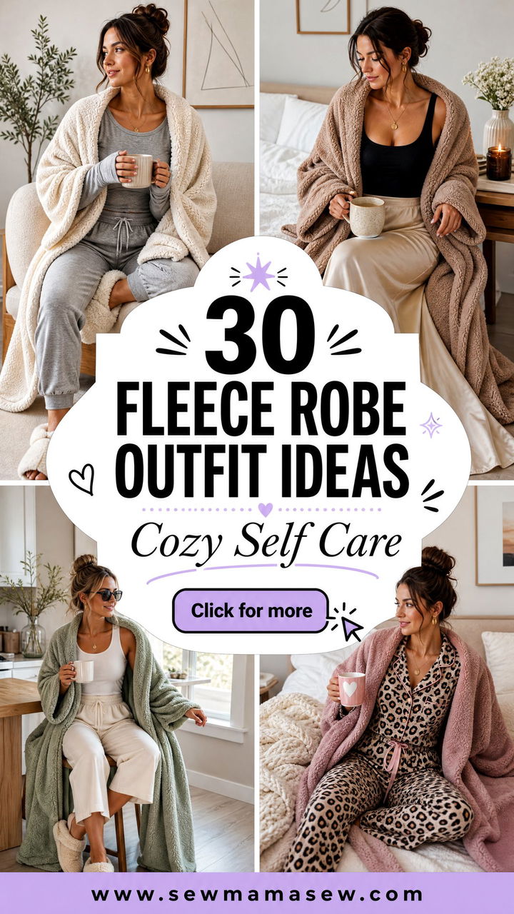 30 Fleece Robe Outfit Ideas for Cozy Self-Care Days at Home - 30 Fleece Robe Outfit Ideas for Cozy Self-Care Days at Home